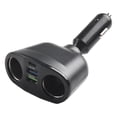 thumbnail image 2 of 66W Super Car Charger 12V/24V Dual USB Power Adapter Car Lighter Socket, 2 of 7