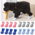 thumbnail image 3 of YeekTok 4PCS  Dog Cat Shoes Rain Protective Boots Silicone Waterproof Puppy Pet Shoes Boots Anti-Slip Elastic Protective for Large Dog Blue, 3 of 10