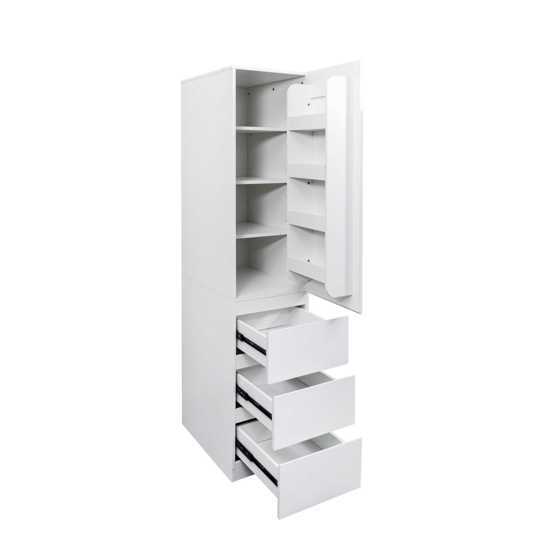 Kitchen Pantry Cabinet with Doors, Drawers and Shelves, 70.8" Tall Freestanding Storage Cabinet with Door Shelves, Large Pantry Cupboard for Kitchen, Dining Room, Living Room, White