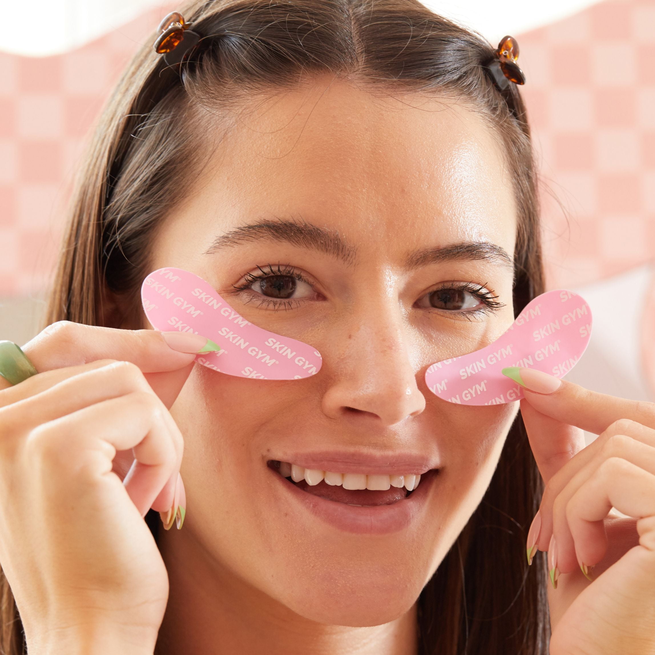 Skin Gym Reusable Eye Patches for All Skin Types, Eco-Friendly 100% Silicone Eye Masks