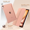 thumbnail image 4 of Funda para iPad Air de 11 pulgadas TimoVo Slim, dura y translúcida, color pomelo, 4 of 8