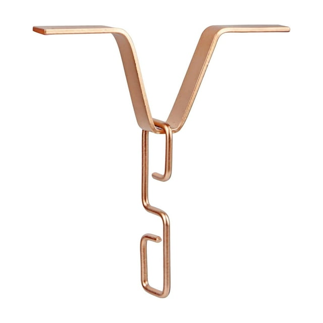 S SERENABLE Rain Chain Gutters Adapter Clip Outside Hardware Rustproof Rain Chain V Hook Copper Color