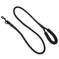 thumbnail image 4 of Correa de nailon resistente para mascotas, cuerda redonda reflectante, adecuada para perros medianos y grandes, color negro, 4 of 15