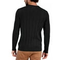 thumbnail image 2 of Weardear Mens Drop-Needle V Neck Sweater Wide-Striped Pullover Tops, 2 of 4