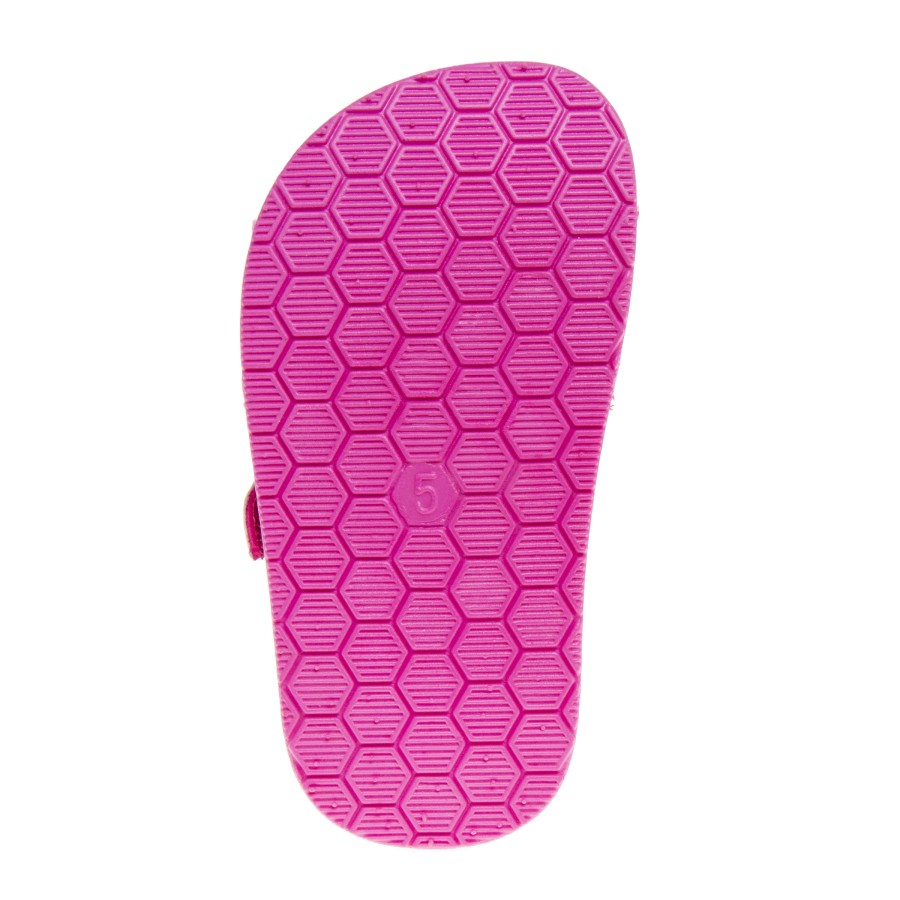 Laura Ashley Girls Buckle Hook & Loop Footbed Sandals (Toddler Sizes)