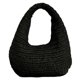 thumbnail image 5 of Bolso La Nube La Nube Ocio Las Mujeres Bolso La Playa Paja Hombro Con Ñit (negro), 5 of 6