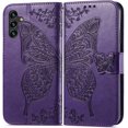 thumbnail image 2 of Compatible with Samsung Galaxy A14 5G Wallet Case for Women, Leather Flip Folio with Kickstand Magnetic and Card Holder Protective Case for Samsung Galaxy A14 5G Butterfly Purple SD, 2 of 11