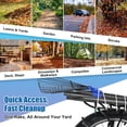 thumbnail image 6 of Adjustable Garden Leaf Rake 67 inch, Collapsible Metal Yard Rake for Leaves with Expandable Head 8-17", 6 of 8