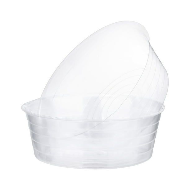 Uxcell Paquete de 5 Platillos para Macetas, Platillos de Plástico de 12 Pulgadas para Macetas, Bandeja de Goteo para Macetas de Interior y Exterior