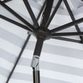 thumbnail image 4 of Safavieh Iris 9' Market Auto Tilt Patio Umbrella, Grey/White, 4 of 7