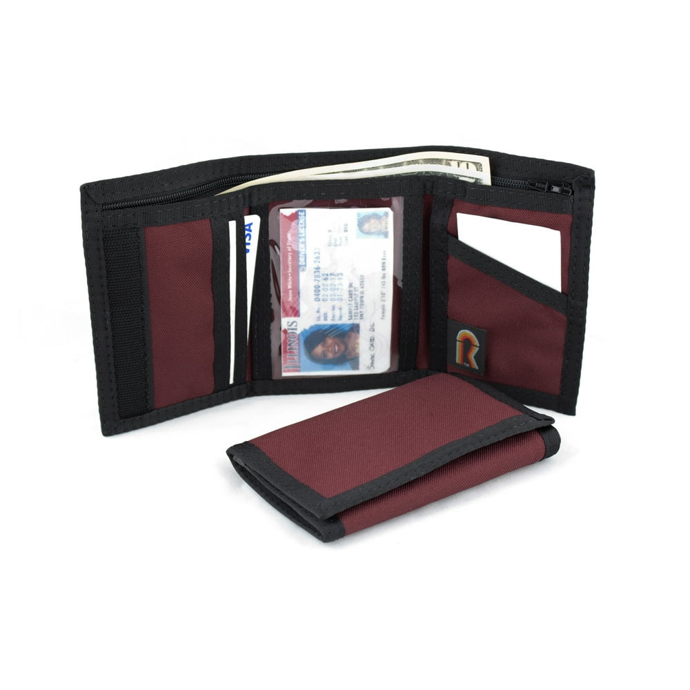 Rainbow of California Men's Nylon Trifold Wallet w/INSIDE ID. Hook