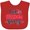Red, variant on Inktastic 4th of July Let Freedom Ring with Stars Boys or Girls Baby Bib