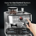 thumbnail image 4 of Espresso Machine 20 Bar, Professional Espresso Maker with Milk Frother Steam Wand, Compact Espresso Coffee Machine with 96oz Removable Water Tank for Cappuccino, Latte, 4 of 8