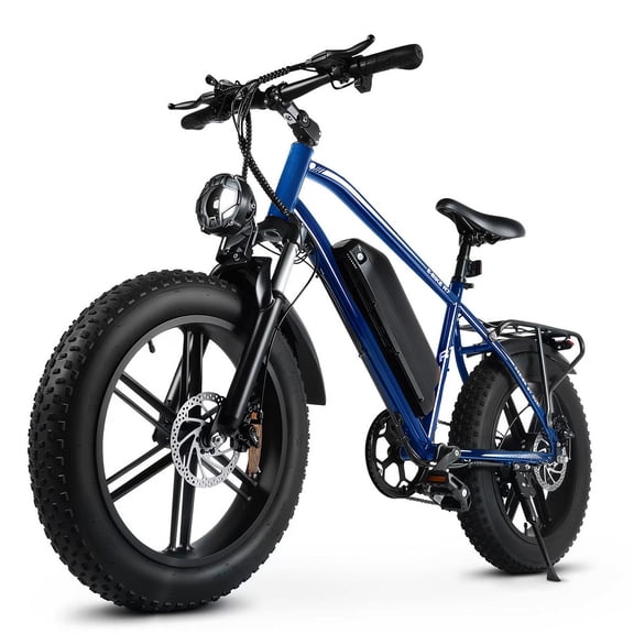 VTOKW Electric Bike, Peak 1000W Electric Bicycles for Adults, 20X4.0" Fat Tire Ebike, 48V/13AH Battery, 25MPH E-Mountain Bike for Cycling & Off-Road, 7-Speed Front Suspension Ebike for Adults UL2849