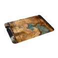 thumbnail image 5 of Salouo Antique Map Adventure Scene Pattern Outdoor Indoor Sturdy Doormats 16’’×24’’, Anti Fatigue Soft Flannel Thick Door Mat,Non-Slip Rectangle Rug Cushion, 5 of 7