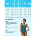thumbnail image 2 of Alove Maternity Flying Collar One Piece Ruffle Swimsuit Square Neck Swimwear Moderate Coverage Bathing Suit for Women, 2 of 8