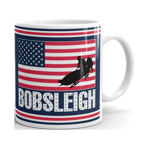 Bobsleigh Team Winter Sports USA Coffee Tea Ceramic Mug Office Work Cup Gift 11 oz