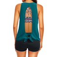 thumbnail image 4 of 2025 Swimwears Tankinis Set "Ladies' Bikini Set Chic Woman Swimming Suit Long Three Piece Swimsuit with Plus Swimsuits Open Back and Lattice Plus Swimsuits Design for, 4 of 9