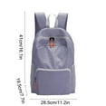 thumbnail image 3 of Foldable Backpack, Portable Travel Backpack, Ultralight Daypack, Space-Saving Packable Bag, Perfect for Hiking and Campus Life, 3 of 6