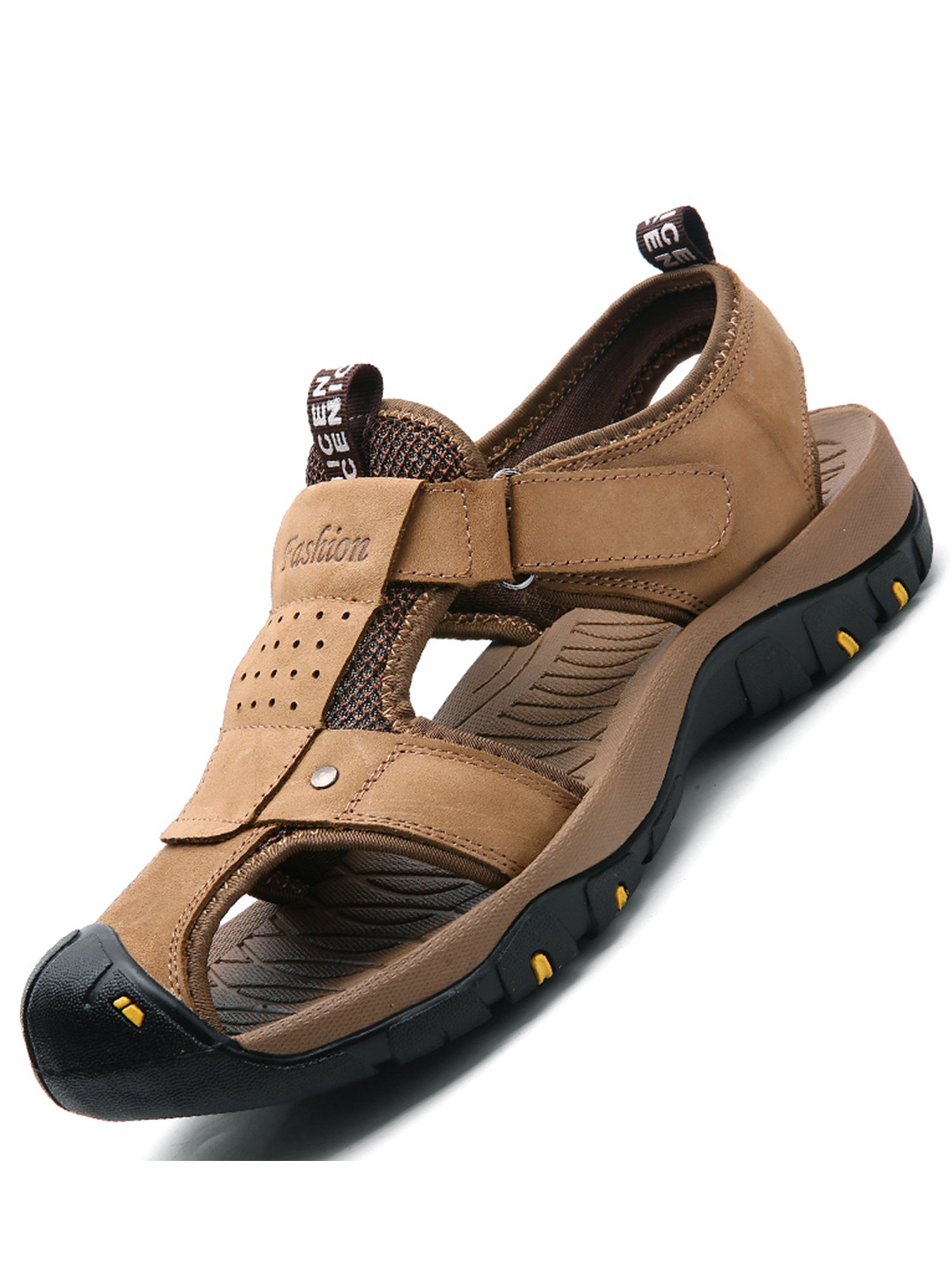 Tanleewa Men s Waterproof Hiking Sandals Closed Toe Water Shoes 