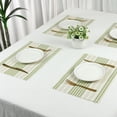 thumbnail image 7 of REGALWOVEN Place Mat Set of 8 Placemats for Kitchen Dining Table Decor, Washable Table Placemats Wipeable Table Mat Green 18*12in, 7 of 7