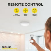 Bell+Howell Bionic Ceiling Light Compact Size Wireless Motion Sensor Modern Battery Powered Ceiling Light