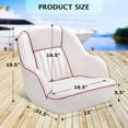 thumbnail image 6 of Lumiparty Pontoon Captain Bucket Seat With Thickened Sponge Padding, Fishing Chairs for Boats, Sightseeing, Speedboat, Canoe, White & Red, 6 of 7