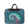 thumbnail image 2 of YFYANG 13 inch Universal Laptop Bag Oxford Cloth Laptop Sleeve, Multi-functional Dream Spiral Geometry Notebook Computer Messenger Bag Handbag, 2 of 8