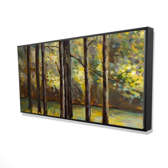 Begin TREES IN THE MIDDLE OF THE LAKE - Framed Print on canvas by Begin Edition