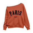 thumbnail image 3 of Tiijoy Girls Off-Shoulder Sweatshirt Fall Casual Cozy Loose Pullover for Kids, Green, Sizes 3-14, 3 of 4