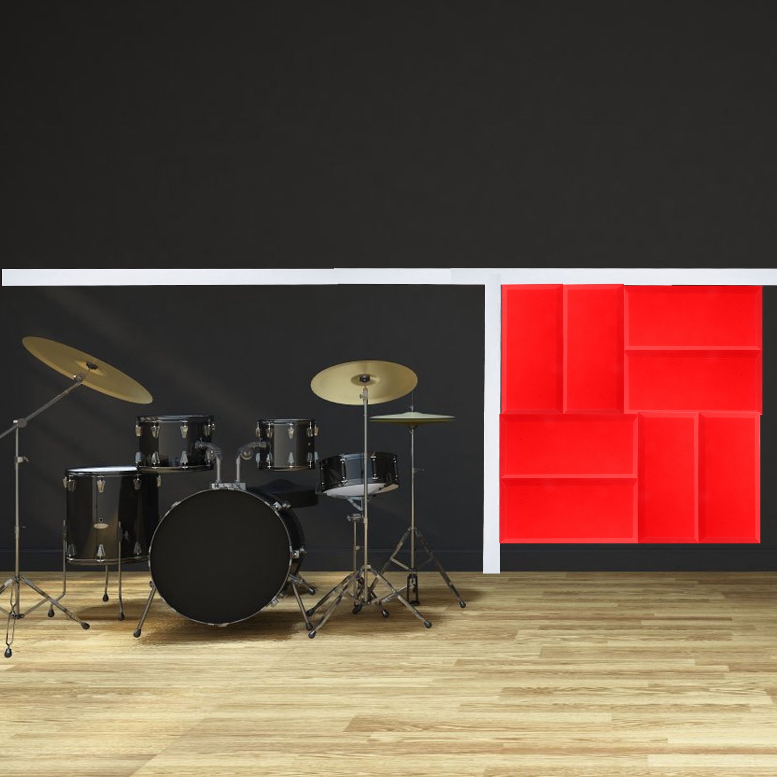 Eease 6pcs Acoustic Panels for Soundproofing and Recording Studio