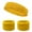 Yellow, variant on COUVER Athletic Sports Sweatbands Set (Headband & 2pcs Wristbands), Blue / White / Red, One Size