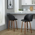 thumbnail image 4 of LumiSource Fran 24" Fixed-Height Counter Stool - Set of 2, 4 of 10