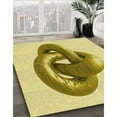 thumbnail image 3 of Ahgly Company Machine Washable Indoor Rectangle Transitional Dark Golden Rod Brown Area Rugs, 2' x 5', 3 of 7