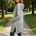thumbnail image 6 of CHGBMOK Oversized Hoodies for Women Long Sleeve Hoodie Sweatshirts Fall Winter Pullover with Pocket, 6 of 7