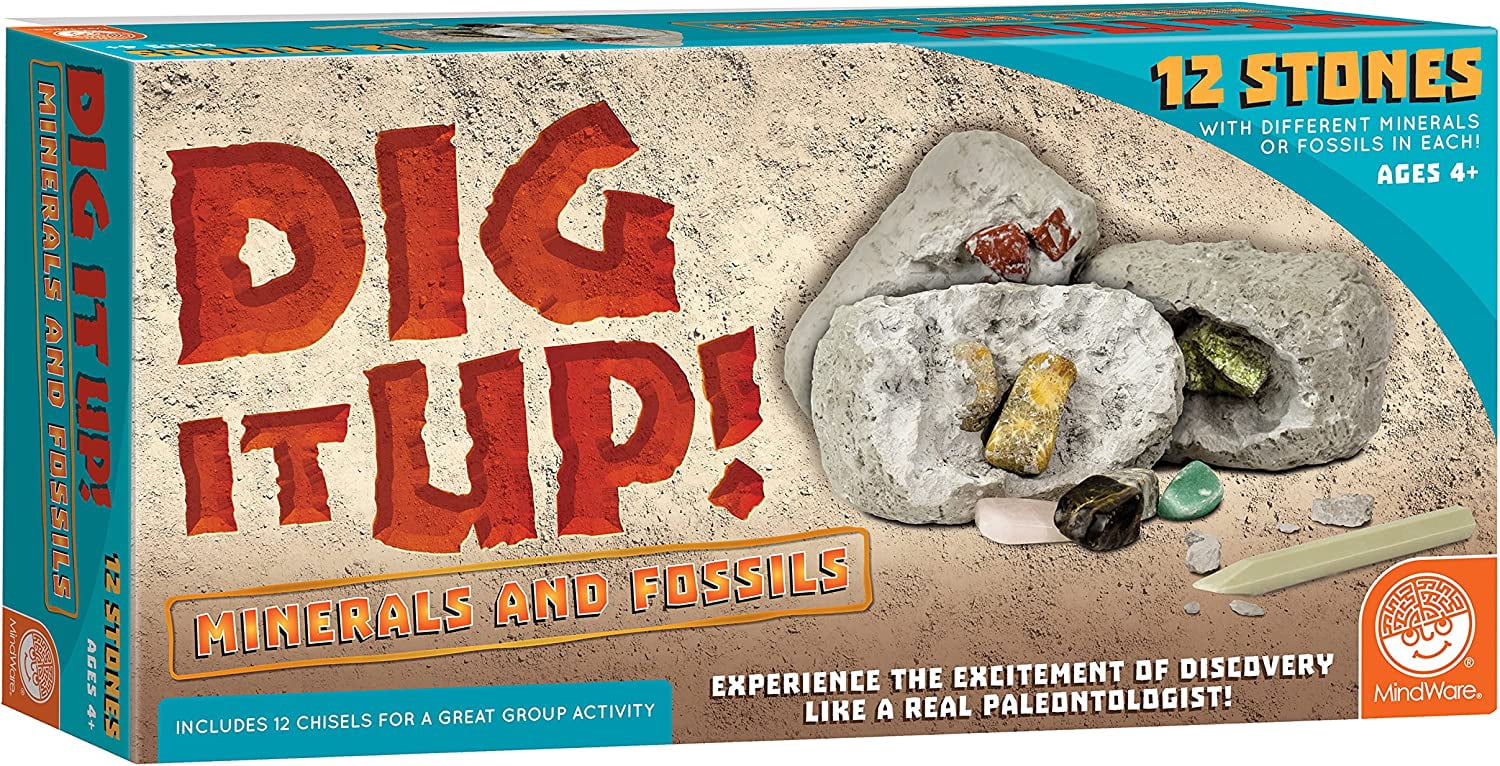 MindWare Dino Egg Dig Kit - Make & Excavate 2 Giant Dinosaur Eggs With Science Experiment