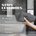 thumbnail image 2 of White Classic Wealuxe Collection 100% Cotton Hand Towels, Gray, 16 x 27, 12 Pack, 2 of 8