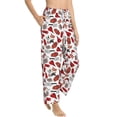 thumbnail image 6 of Salouo Red Food Print Women's Pajama Pants Casual Loose Sweatpants PJs Flowy Pants Drawstring Palazzo for Women Wide Leg Pants Lounge Pajama -XX-Large, 6 of 8