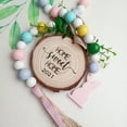 thumbnail image 6 of 85cm Easter Wood Bead Garland with Tassels Farmhouse Beads Rustic Country Decor Kid Room Wall Hanging Ornament Home Decor, 6 of 6