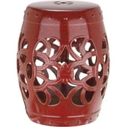 Garden Stool in Antique Red