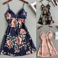 thumbnail image 1 of Femmes Sexy Robe Florale Sling Vêtements de Nuit, 1 of 5