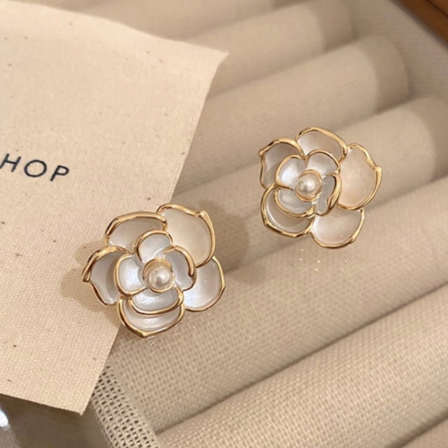 Pendientes de perlas de estilo coreano con aguja de plata s925 para mujer, aretes sencillos y elegantes que combinan con todo, joyería para las orejas con el mismo estilo