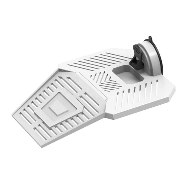 S SERENABLE Turtle Basking Platform Detachable for Frog Water Turtle Tank Bearded Dragon White M