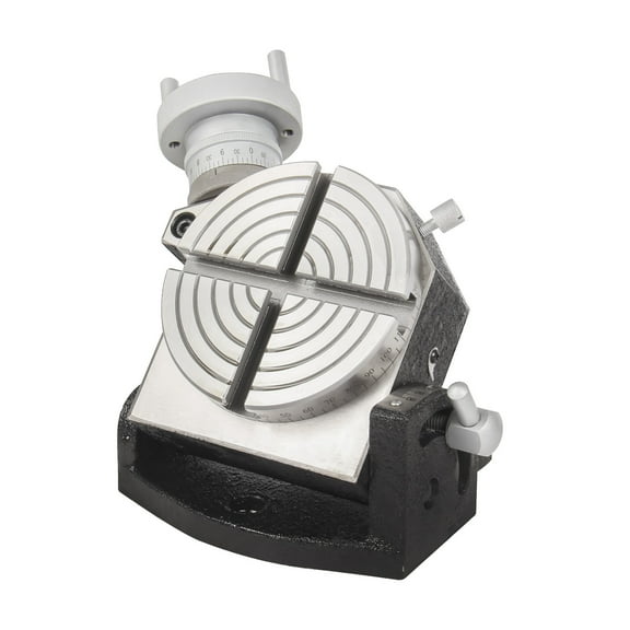 KAKA INDUSTRIAL M-TSK-4 Mini Series Rotary Table,4" Rotary Table with set of clamps