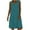 Blue, variant on Feancey Boho Sundress for Women 2025 Casual Polka Dot Print Midi Dresses Summer Sleeveless V Neck Tank Dress Loose Flowy Beach Vacation Dresses Blue XXL