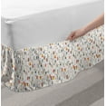 thumbnail image 2 of Tribal Bed Skirt, Pattern with Direction Pointers Folkloric Indigenous Cultural Heritage Feels, Elastic Bedskirt Dust Ruffle Wrap Around for Bedding Decor, 4 Sizes, Multicolor, by Ambesonne, 2 of 2
