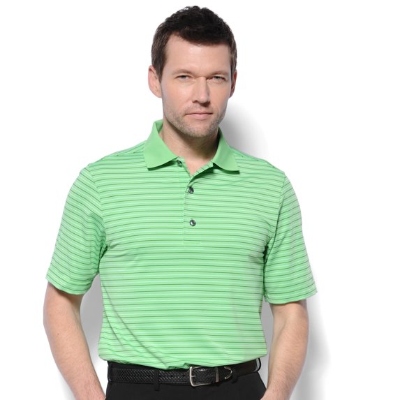 Monterey Club Men's One-up Stripe Texture Golf Polo Shirt #1656