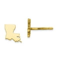 thumbnail image 1 of 925 Sterling Silver Gold Plated LA Large State Earring, 1 of 1