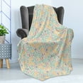 thumbnail image 4 of Kitchen Soft Flannel Fleece Throw Blanket, Healthy Lifestyle Vegetables Pumpkin Broccoli Carrot Eggplant Ginger Onions, Cozy Plush for Indoor and Outdoor Use, 70" x 90", Multicolor, by Ambesonne, 4 of 5