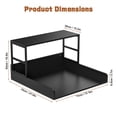 thumbnail image 5 of Koiauber 27.5" Washer Dryer Countertop with Shelf,2-Tier Laundry Countertop with Anti-Slip Strips and Edge Rails,Washer Dryer Topper,Laundry Room Storage Organizer, 5 of 7